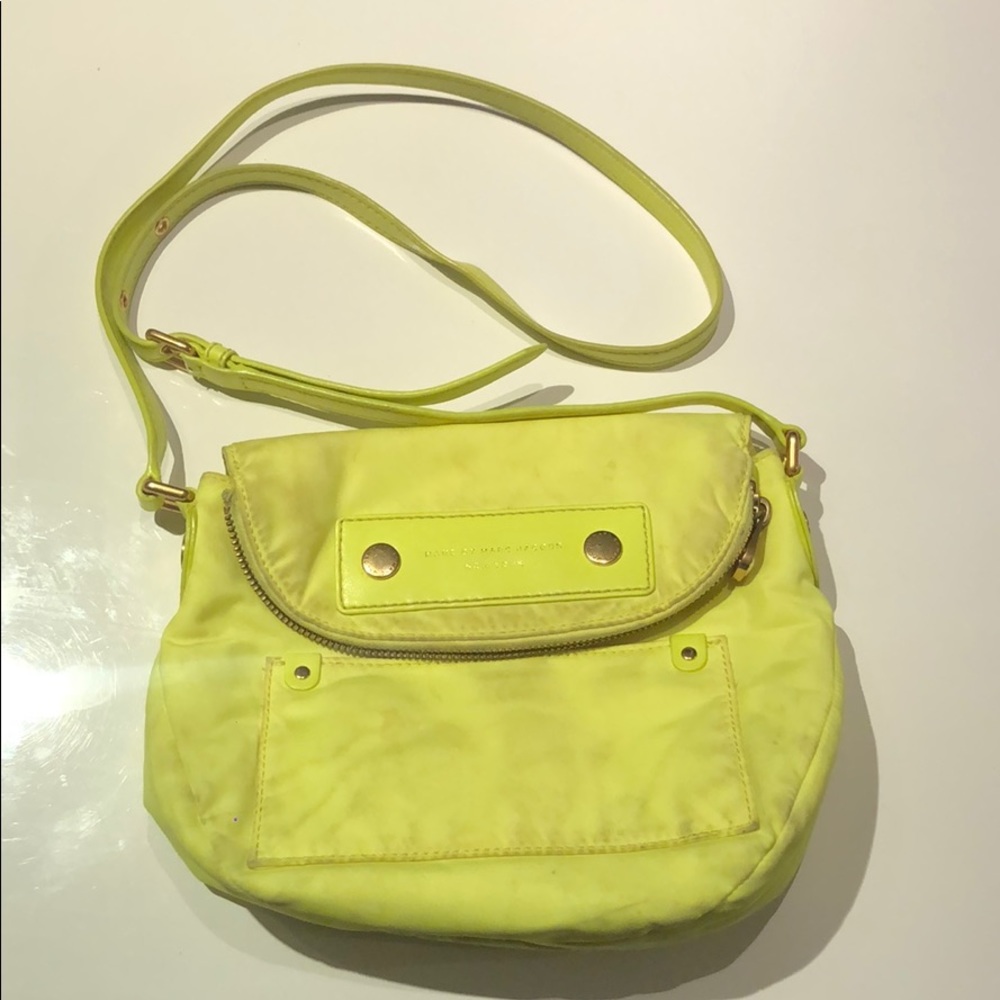 Marc by Marc Jacobs neon yellow crossbody bag